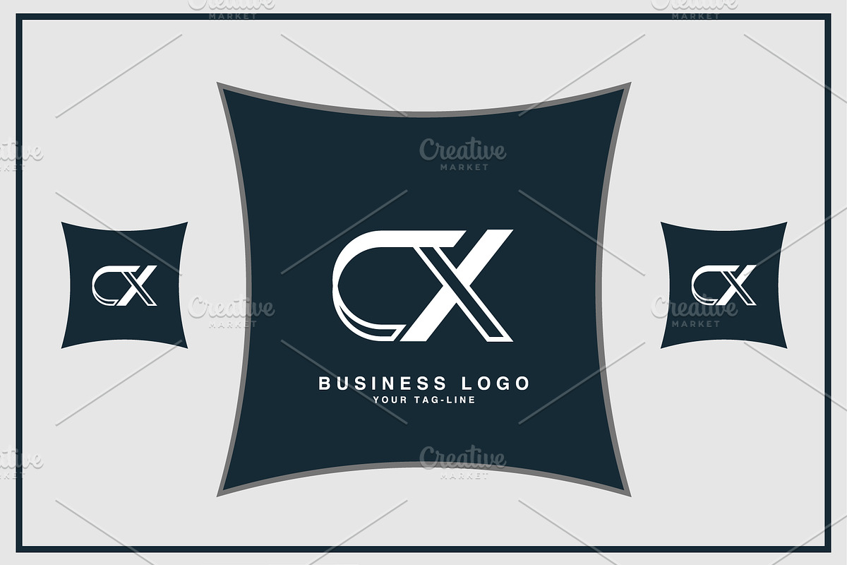 Alphabet Letters Icon Logo CX or XC, a Graphic by art_creater