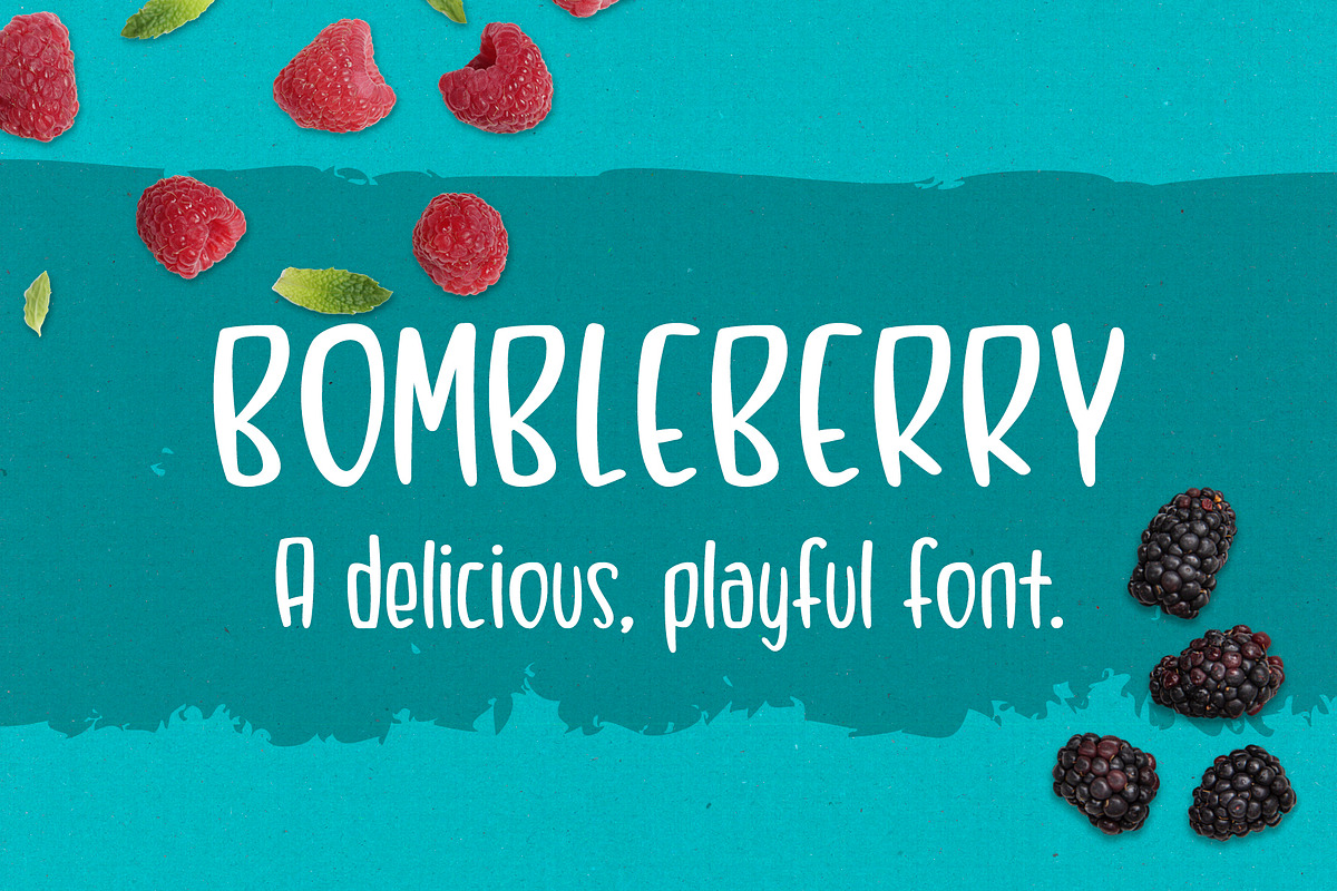Bombleberry - a playful & tasty font preview 2