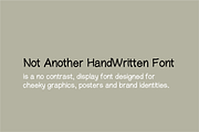 Not Another Handwritten Font, a Handwritten Font by OneTen The Studio (Thumbnail 2 of 5)