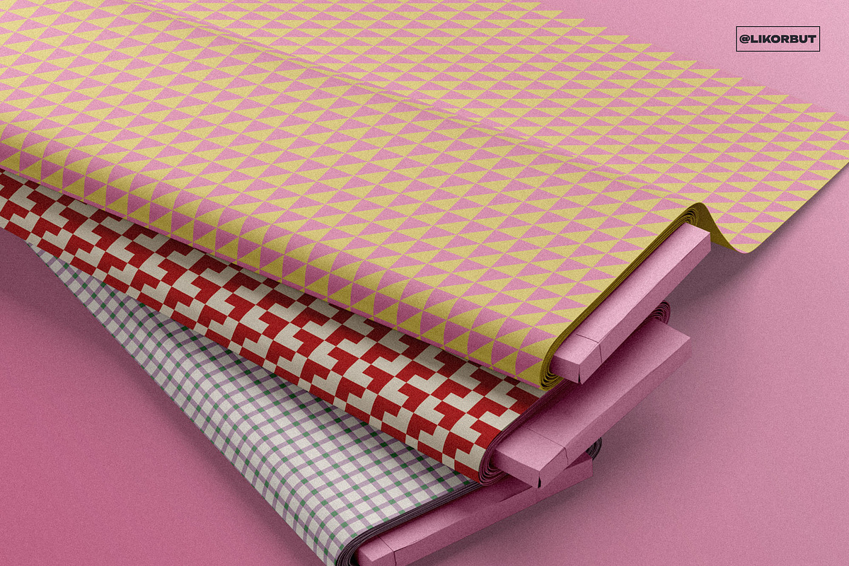 Cozy Vintage Geometric Pattern Set, a Pattern Graphic by likorbut (Photo 7 of 9)
