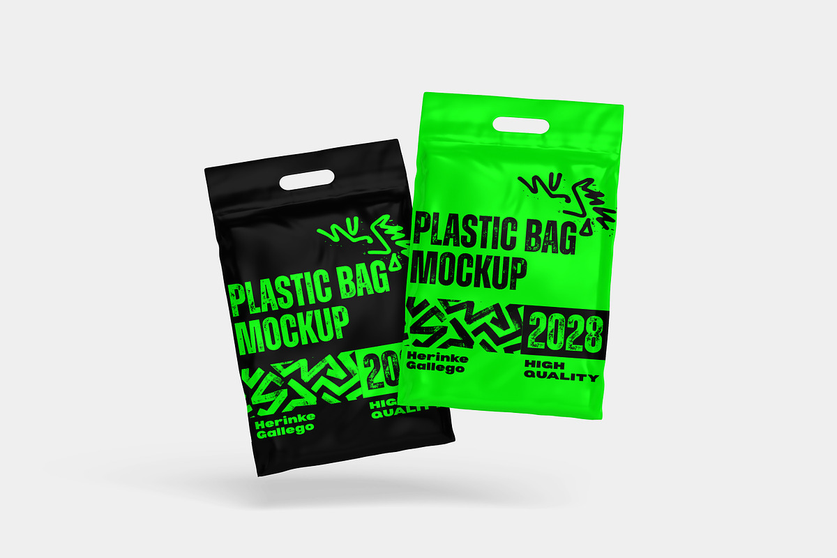 plastic bag mockup, a Merchandise Mockup by AnasStudio (Photo 7 of 10)