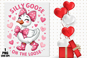 Silly Goose on the Loose Valentine P, an Illustration by Daily.Designs (Thumbnail 5 of 5)