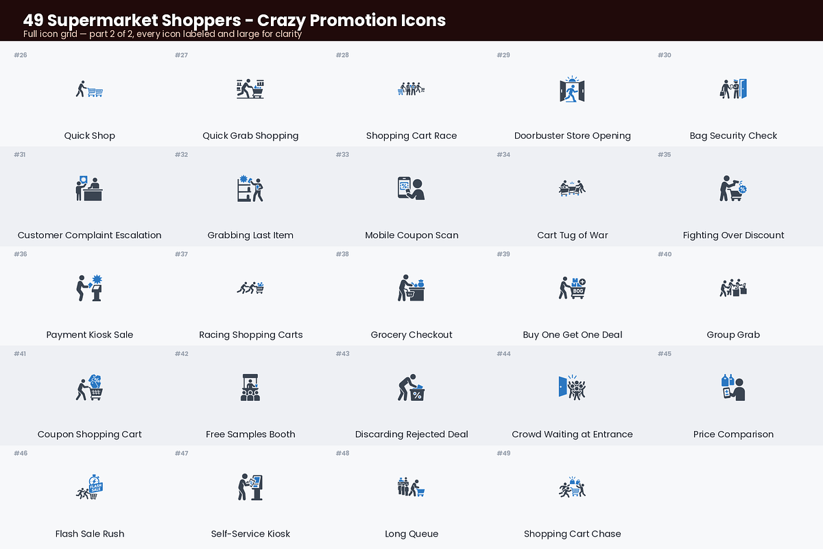 Crazy Promotion Icons, a Duotone Icon by Symbolic Language (Photo 3 of 4)