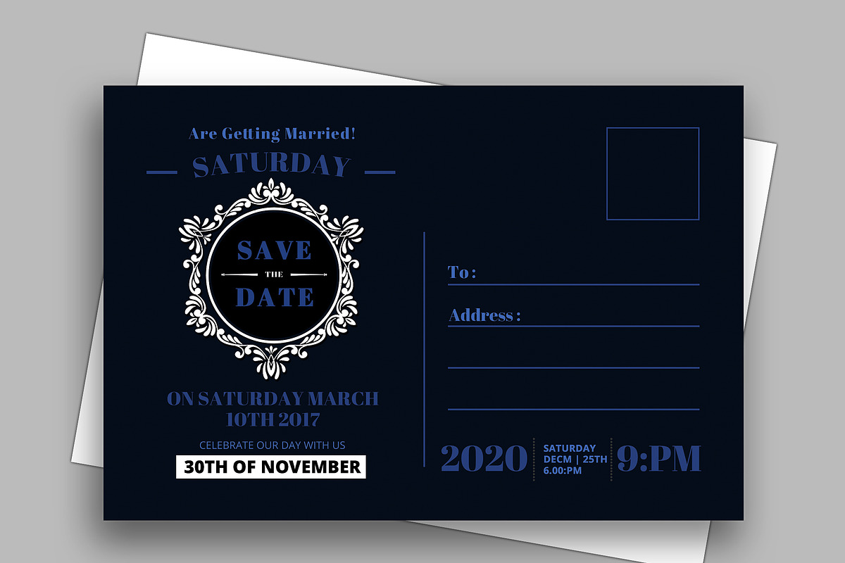 Wedding Invitation, a Card Template by AfzaalGraphics (Photo 4 of 4)
