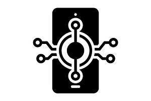 Technology processing solid icon, a Solid Icon by Creative priyanka