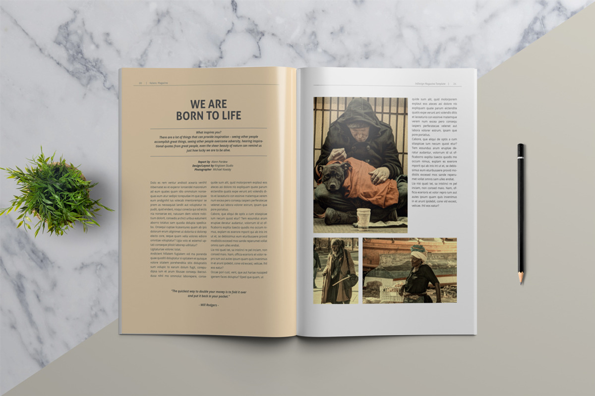 KELENS - Clean Magazine Template, a Magazine Template by Indotitas (Photo 8 of 9)