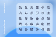 Investment Planning Icon Set, an Outline Icon by Nathaya Studio (Thumbnail 2 of 2)