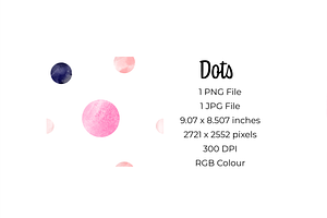 Hearts & Dots Seamless Patterns