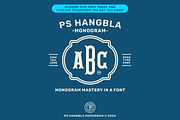 3 Letter Monogram Maker - PS Hangbla, a Serif Font by Para-Scope Design (Thumbnail 8 of 8)