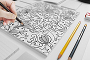 Pomegranate - Seamless Patterns, a Pattern Graphic by Elinorka (Thumbnail 4 of 4)