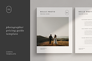 Photography Simple Price Guide Canva, a Marketing Template by frommakertomaker (Thumbnail 1 of 6)