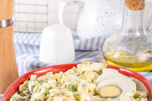 Spring egg salad, traditional foods for Easter holiday dinner, a Food & Drink Photo by Rimma