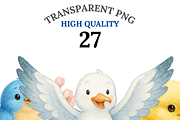27 Bird Clipart, an Animal Illustration by Pati Charm Studio (Thumbnail 1 of 8)