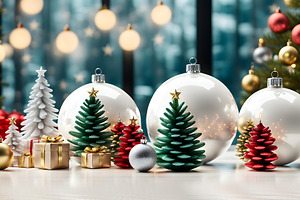 Christmas shape ball decor, a Background Photo by AlexZeL