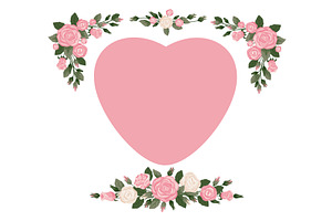 Valentines Day design with heart and, an Object Illustration by Vectorbuum