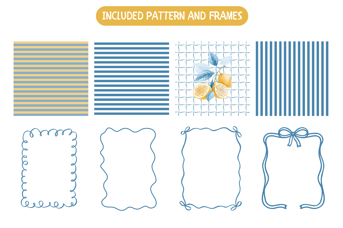 Watercolor Lemon Breeze Clipart, an Illustration by TatiMockup (Photo 5 of 6)