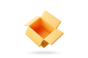 Open empty cardboard box with flaps, an Object Illustration by Abscent (Thumbnail 1 of 3)