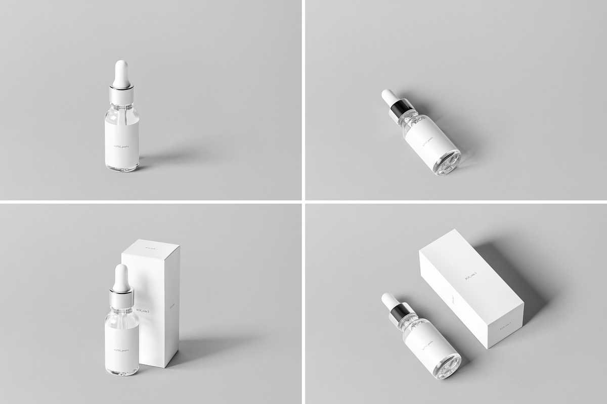 Dropper Bottle Mock-up 2, a Packaging Mockup by BLISS DESIGN (Photo 3 of 6)