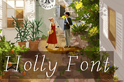 Holly storybook simple font, a Font by Brunch Club Design (Thumbnail 1 of 4)