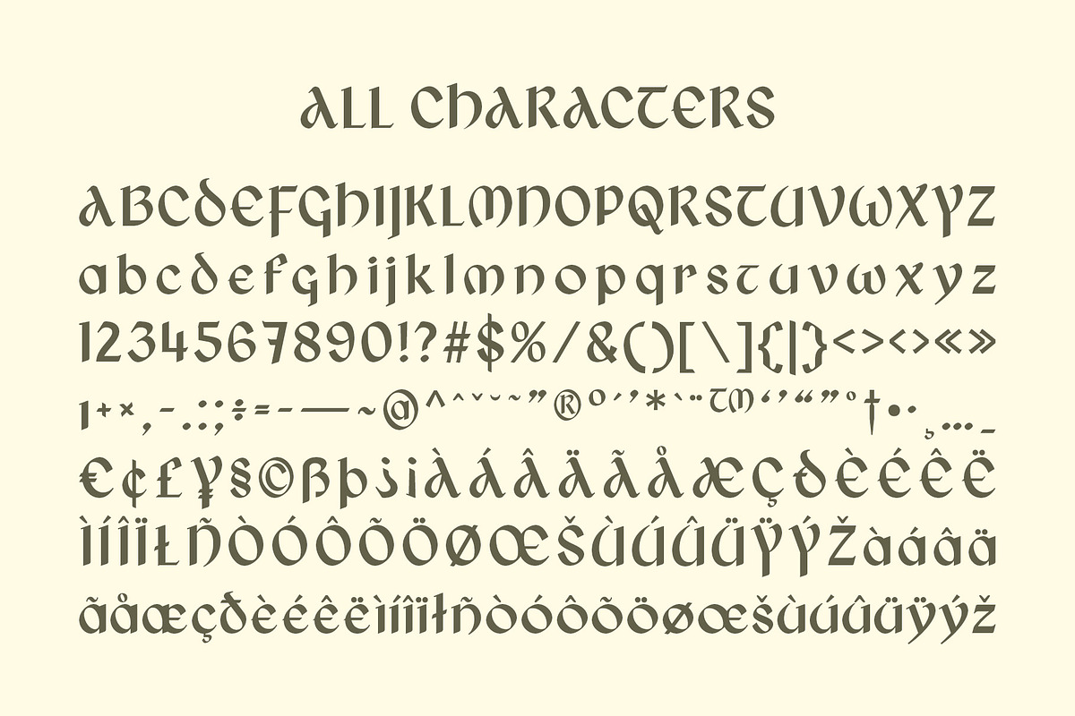 CS Shamus – Uncial Font, a Sans Serif Font by Craft Supply Co. (Photo 8 of 8)