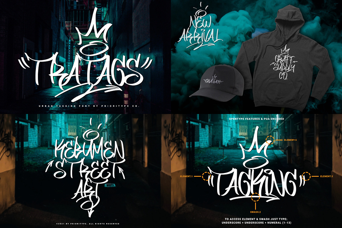 Graffiti Font Bundle - SALE! 90% OFF, a Font by Prioritype Co (Photo 9 of 11)