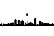 Berlin Skyline Silhouette Bundle, a Graphic by Creativeshirt (Thumbnail 9 of 13)