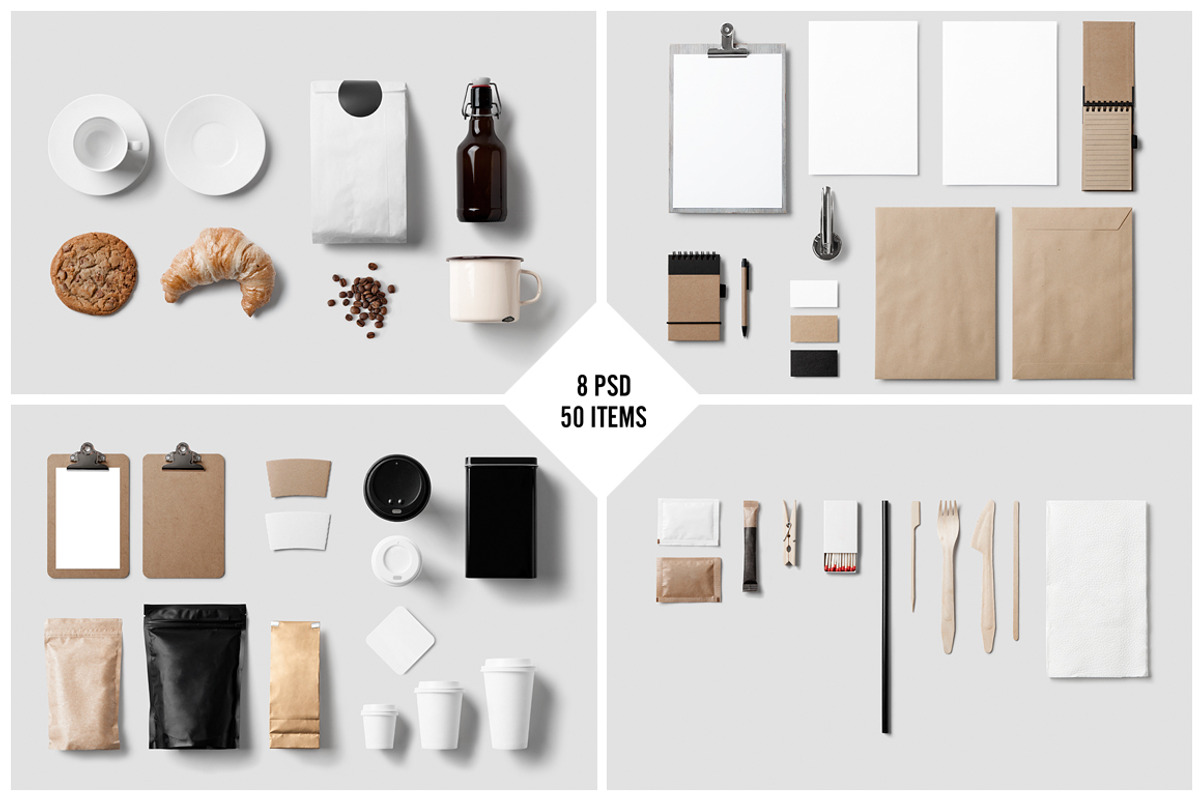 Coffee Stationery / Branding Mock-Up, a Product Mockup by forgraphic™ (Photo 2 of 5)