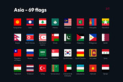Flags of the World - Square Icons, an Icon by bvcreates (Thumbnail 9 of 16)
