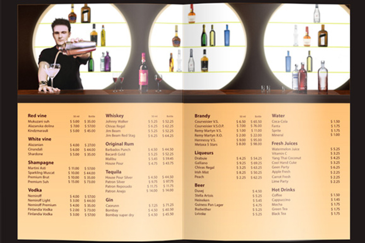 Universal Club Menu Template, a Flyer Template by ItemBridge (Photo 3 of 4)