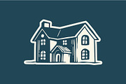 Vintage Hand-Drawn House Logo, a Branding & Logo Template by Vinsvectory (Thumbnail 2 of 3)