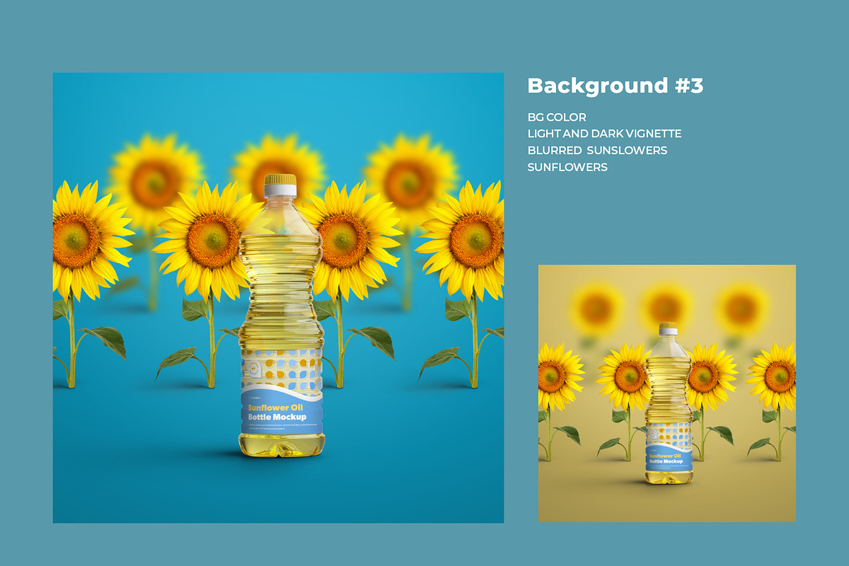Mockup Plastic Sunflower Oil Bottles, a Packaging Mockup by Grow Design Craft Studio (Photo 4 of 11)