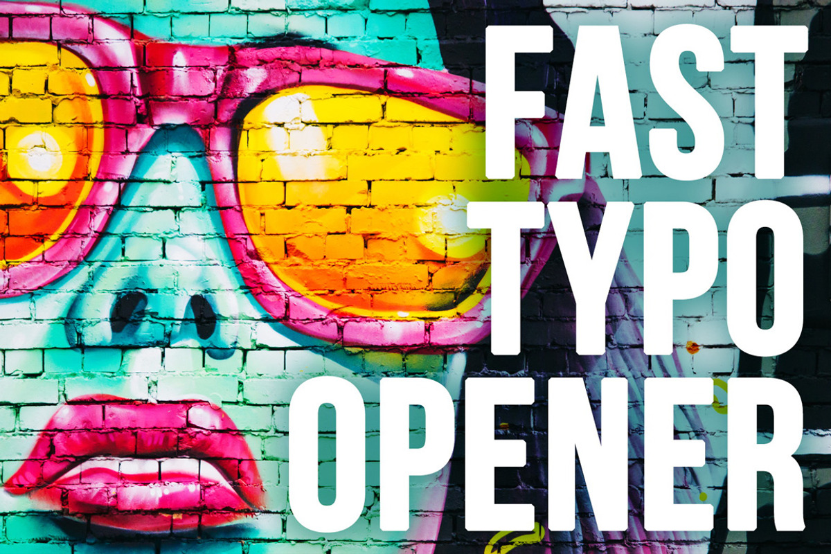 Fast Typo Opener, a Templates & Theme by TrixVFX (Photo 2 of 4)