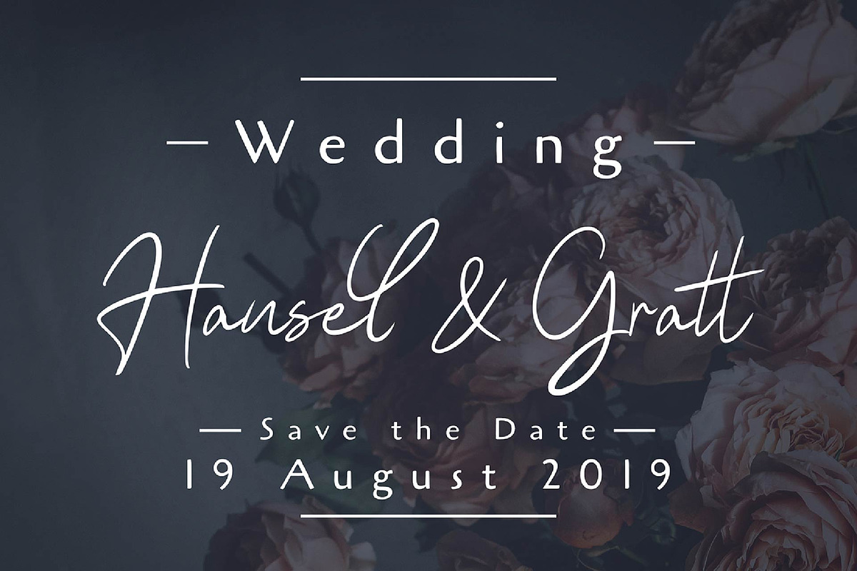 Hesgaki - Luxury Signature Font preview 3