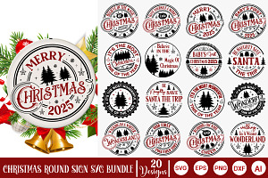 Christmas Door Sign SVG Bundle, an Object Graphic by GraphicPicker