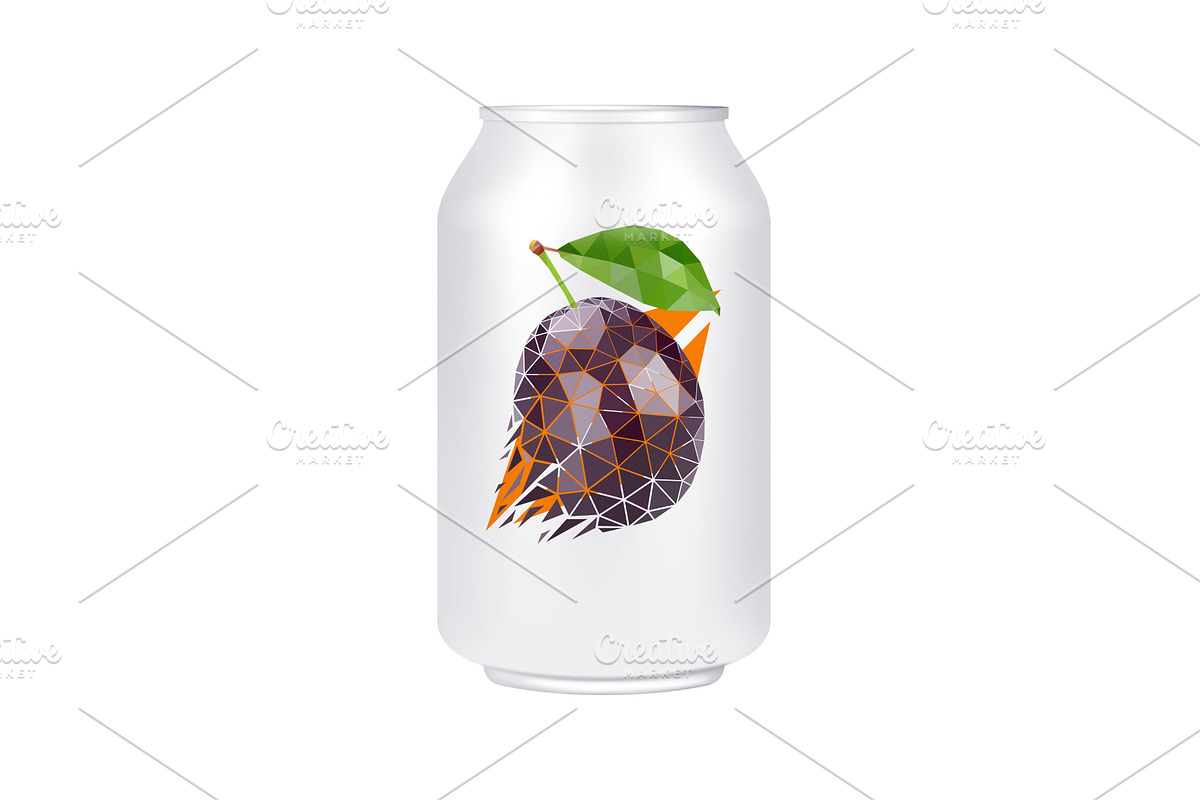 Vector can, a Food Illustration by Serebrennikov