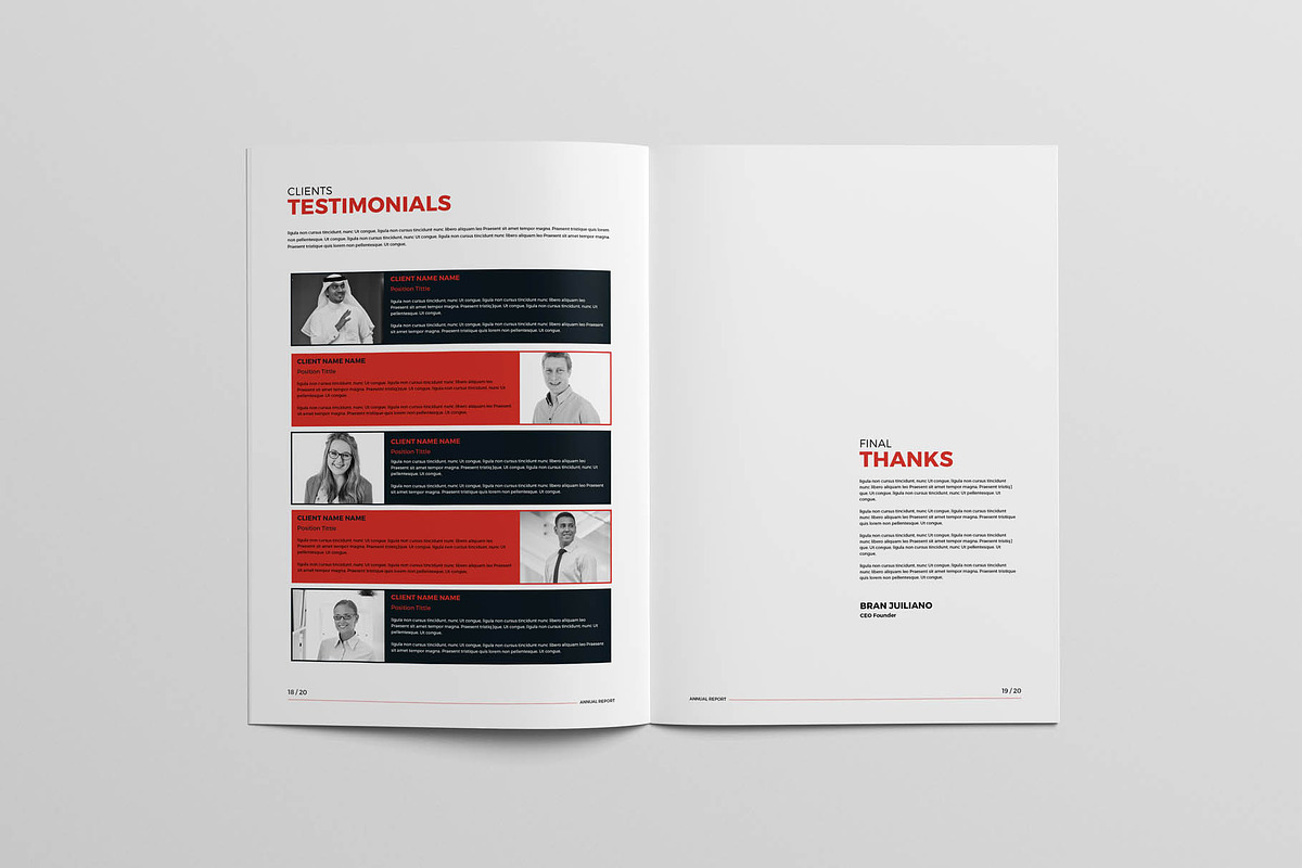 Annual Report Brochure, a Brochure Template by New Lines (Photo 11 of 11)