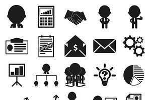 25 Business icons set