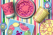 vector set Summer Party with zebra, an Illustration by WINDmade (Thumbnail 11 of 11)