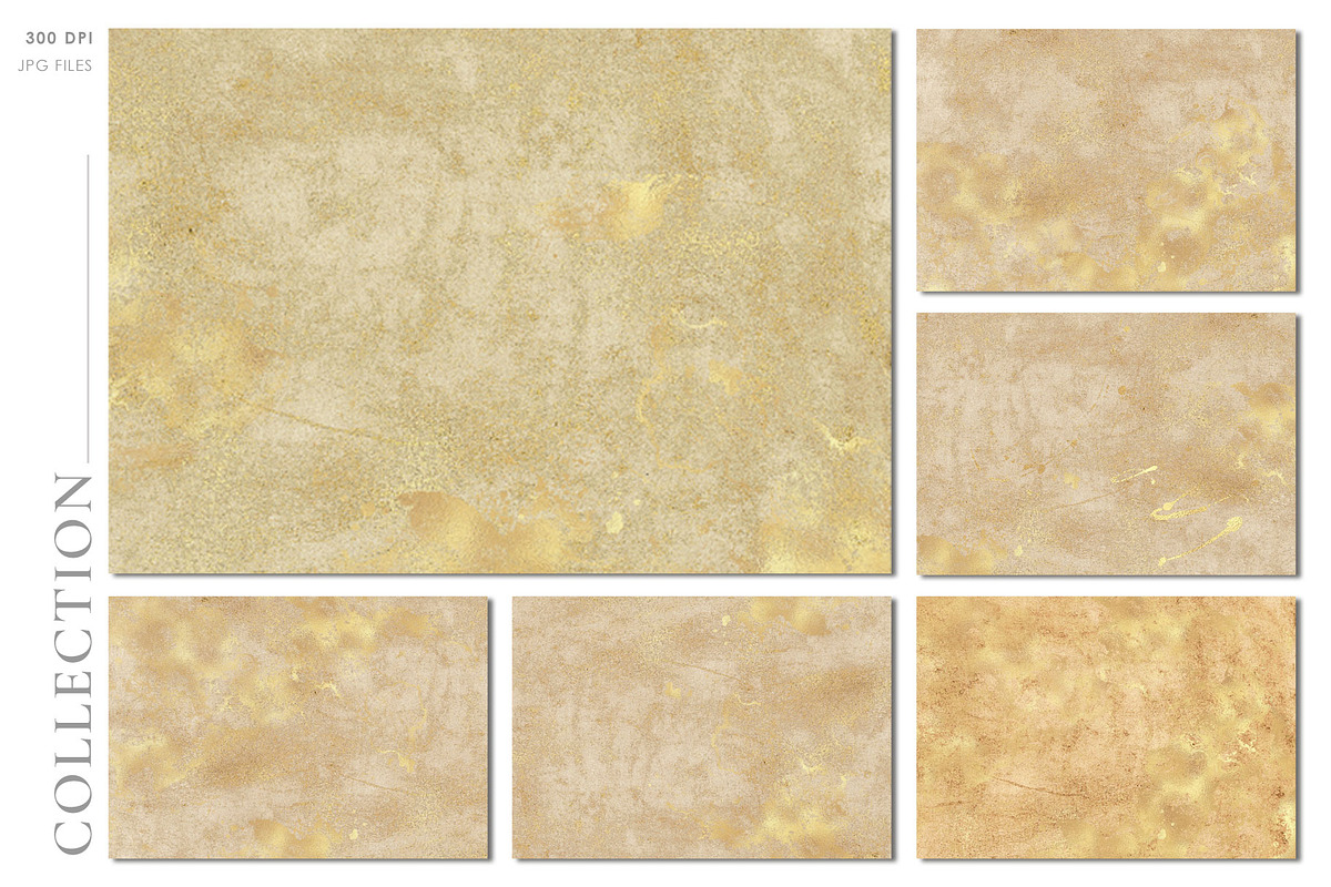 Gold Textured Wall Background, a Texture Graphic by Suna Kosem (Photo 6 of 7)