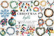 Christmas lights clipart, an Illustration by SinaCreation (Thumbnail 1 of 5)