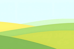 Green Hill Papercut Minimal Vector L, a Photo by LOGOCREATIVE