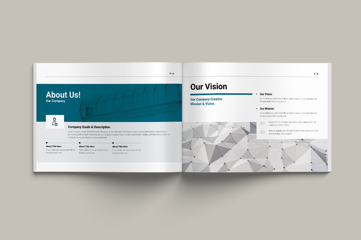 Annual Report Landscape Layout, a Brochure Template by Pixelpick (Photo 3 of 9)