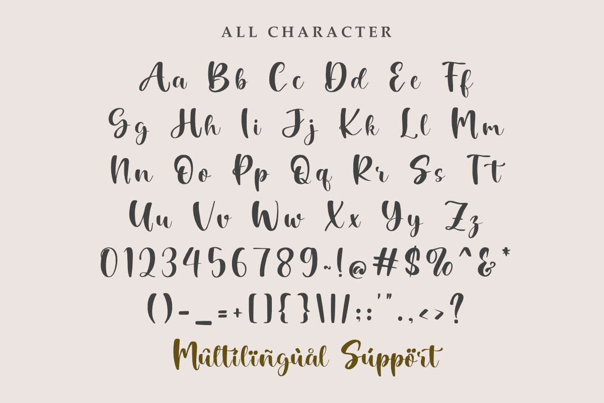 Brigeta - Elegant Script Font, a Script Font by Letterayu Studio (Photo 2 of 6)