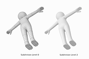 Stickman in T-Pose Prepared for Rig, a Characters & Person 3D Model by VK Studio (Thumbnail 6 of 7)