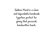 Galima Hand - handwritten font, a Handwritten Font by Font Infusions (Thumbnail 1 of 11)
