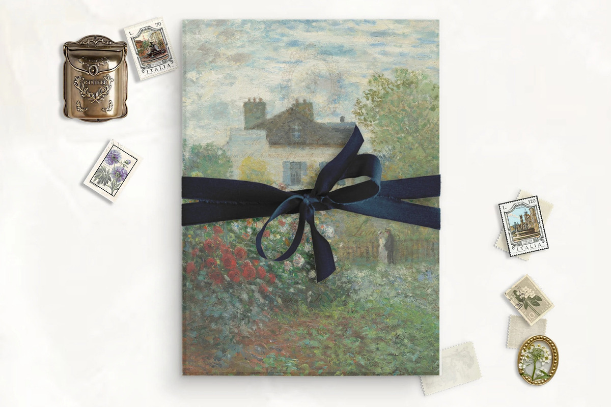 Claude Monet Vellum for Invites, a Stationery Template by SilverJoyAtelier (Photo 1 of 2)