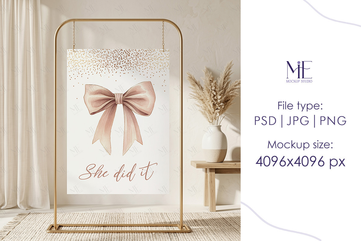 A1 Sign Poster Banner PSD Mockup, an Advertising Mockup by Mie Mockup Studio (Photo 6 of 7)