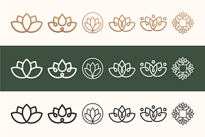 Minimalist Flower Logo Design.