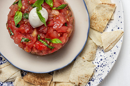 Tomato Carpaccio Salad, a Food & Drink Photo by huertas19