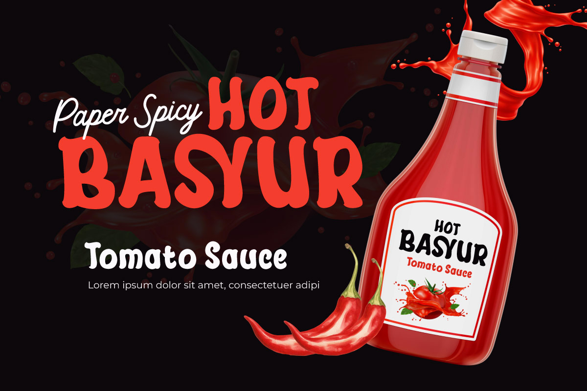 Garuton - Sauce Display Font, a Sans Serif Font by twinstd (Photo 4 of 9)